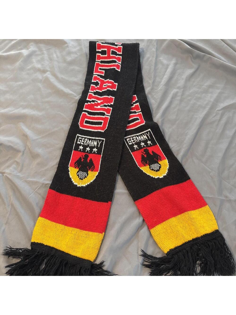 Germany National Team Scarf Soccer Football Fan Deutschland Black Yellow Red